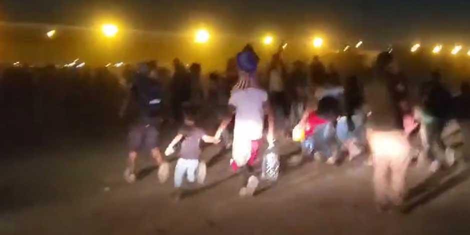 Cientos de migrantes intentan cruzar a EU desde Ciudad Juárez, Chihuahua