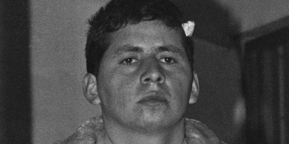 Mario Aburto Martínez, asesino confeso de Luis Donaldo Colosio Murrieta, en una imagen de 1994