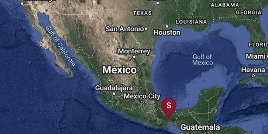Se registra sismo magnitud preliminar 6.3 al noroeste de Matías Romero, Oaxaca