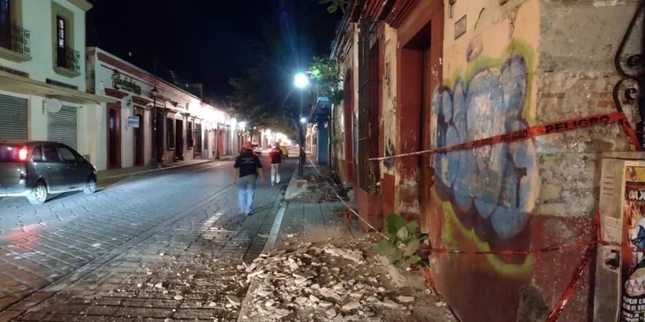 Todo quedó en algunos daños materiales en Oaxaca.