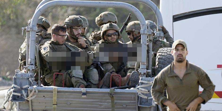Soldados israelíes se dirigen hacia el sur cerca de Ashkelon, Israel, el sábado 7 de octubre de 2023. Militantes palestinos en la Franja de Gaza se infiltraron el sábado en el sur de Israel y dispararon miles de cohetes contra el país mientras Israel comenzaba a atacar objetivos en Gaza en respuesta