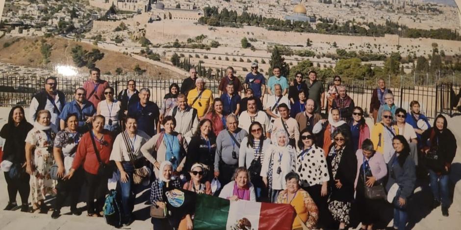 Grupo de nayaritas que viajó a Israel.