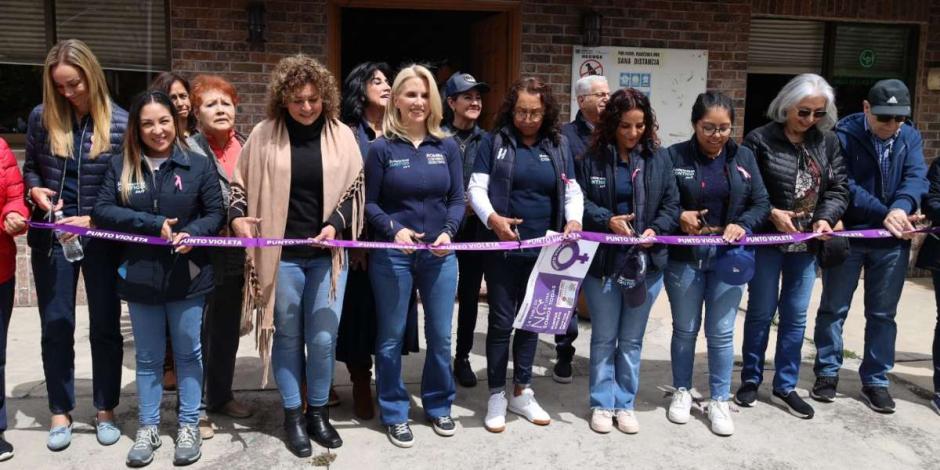 Suman 39 puntos violeta en Huixquilucan para apoyar a mujeres víctimas de violencia.