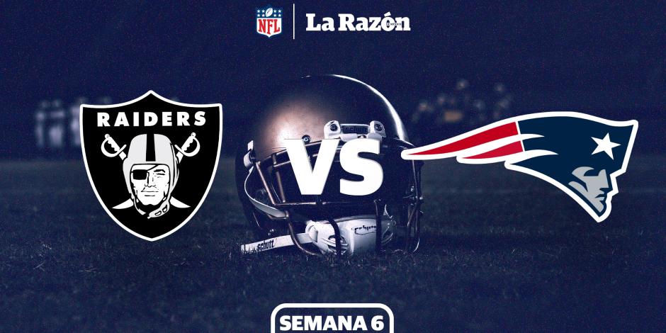 Las Vegas Raiders chocan ante los New England Patriots en la Semana 6 de la NFL