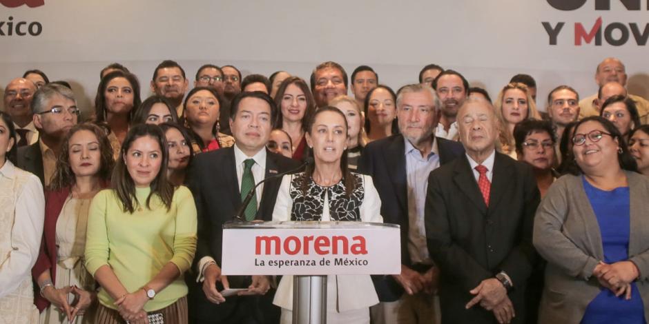 Aspirantes de Morena a 9 gubernaturas afirman que respetarán los resultados que arrojen las encuestas del partido.