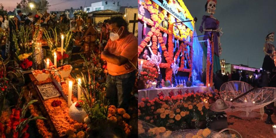 El 1 y 2 de noviembre se festeja el Día de Muertos en México.