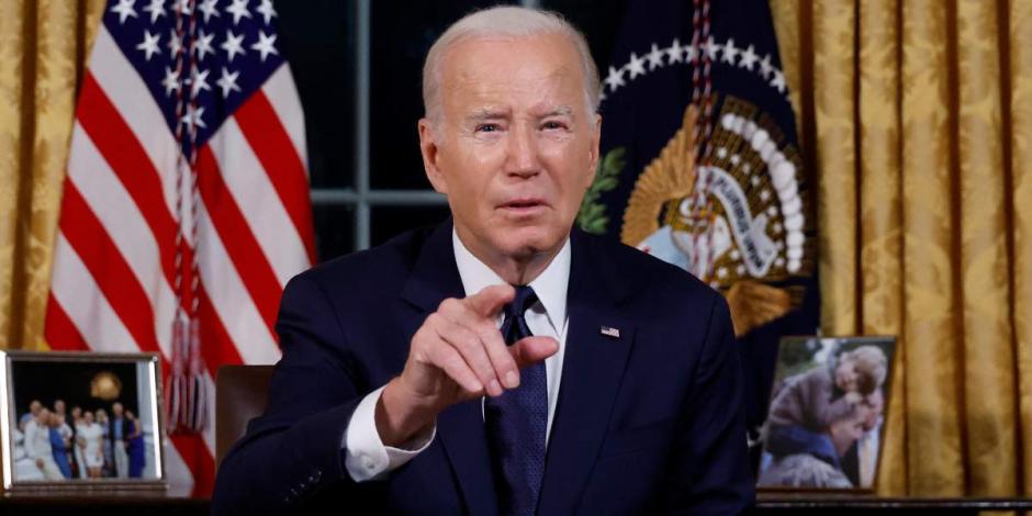 Biden anuncia que pedirá al Congreso de EU un paquete de ayuda para Ucrania e Israel.