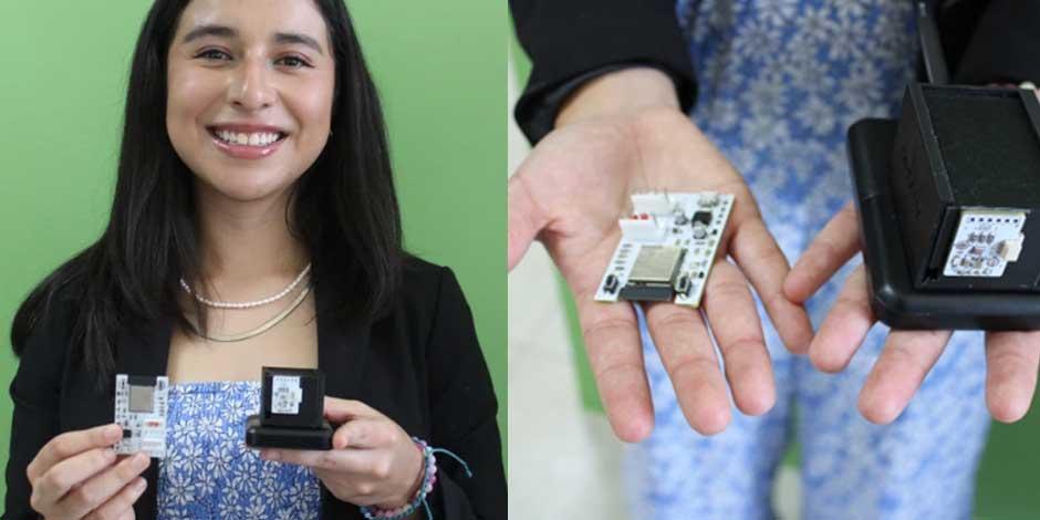 Alumna de la UTA diseña tarjeta inteligente que mide la calidad del aire en los hogares