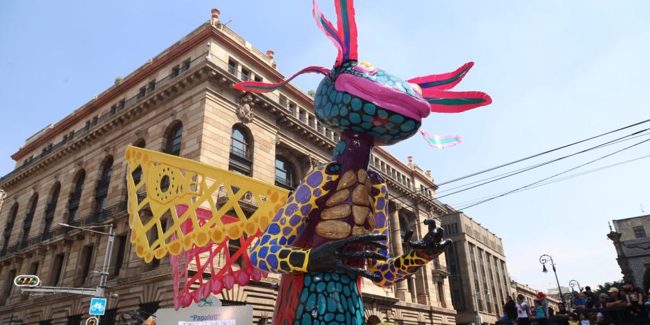 Desfile y concurso de alebrijes monumentales del Museo de Arte Popular en las principales calles de la Ciudad de México, en 2022.