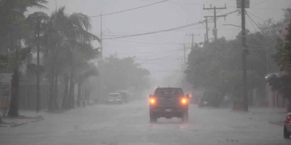 Lluvias en Baja California Sur por el paso del huracán "Norma".