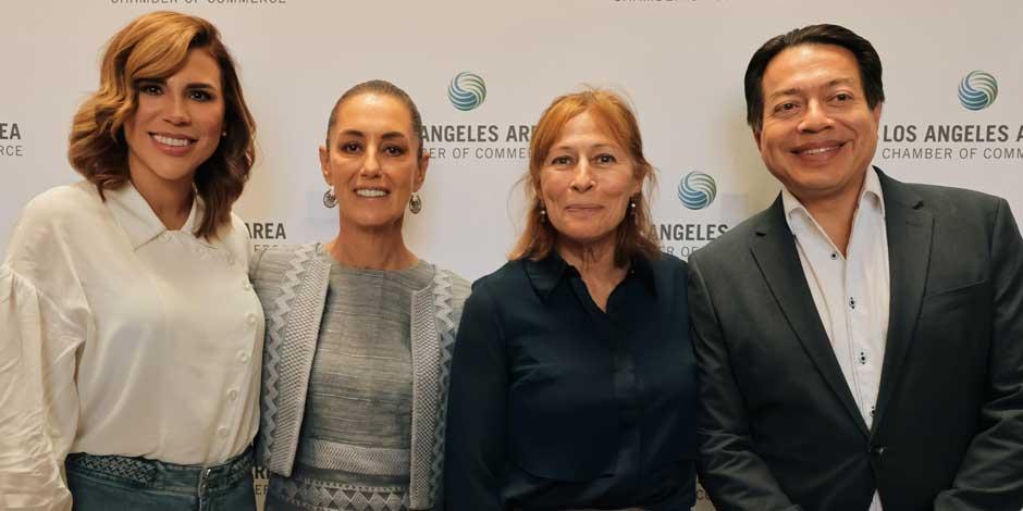 Claudia Sheinbaum se reúne con ONG´s de mexicanos en Los Ángeles