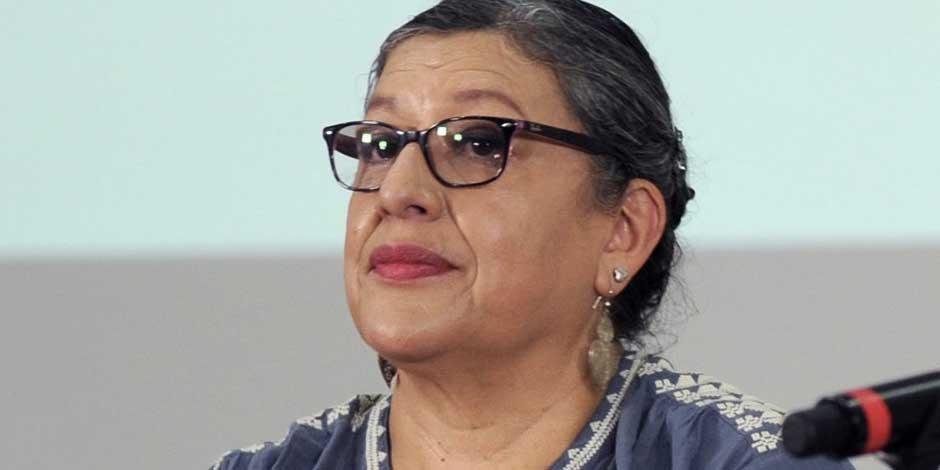 Teresa Guadalupe Reyes Sahagún, titular de la Comisión Nacional de Búsqueda.