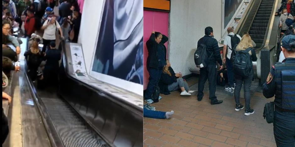 Este martes 24 de octubre, 7 personas resultaron heridas luego de que las escaleras eléctricas del Metro Polanco comenzaron a avanzar de reversa