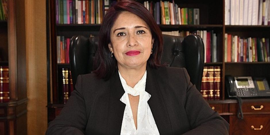 La presidenta del Instituto Electoral de la Ciudad de México, Patricia Avendaño Durán, en imagen difundida en sus cuentas de redes sociales, ayer.