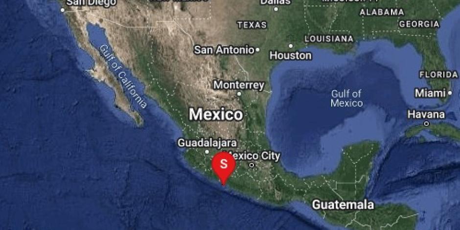 Se registra sismo de magnitud 5 grados en Guerrero, informó el Servicio Sismológico Nacional.