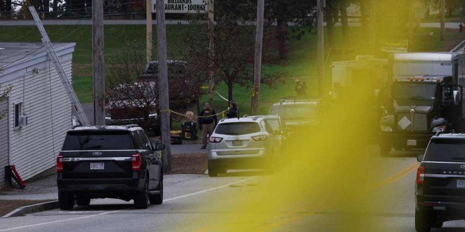 Policía tiene rodeado al presunto autor del tiroteo en Lewiston, Maine.