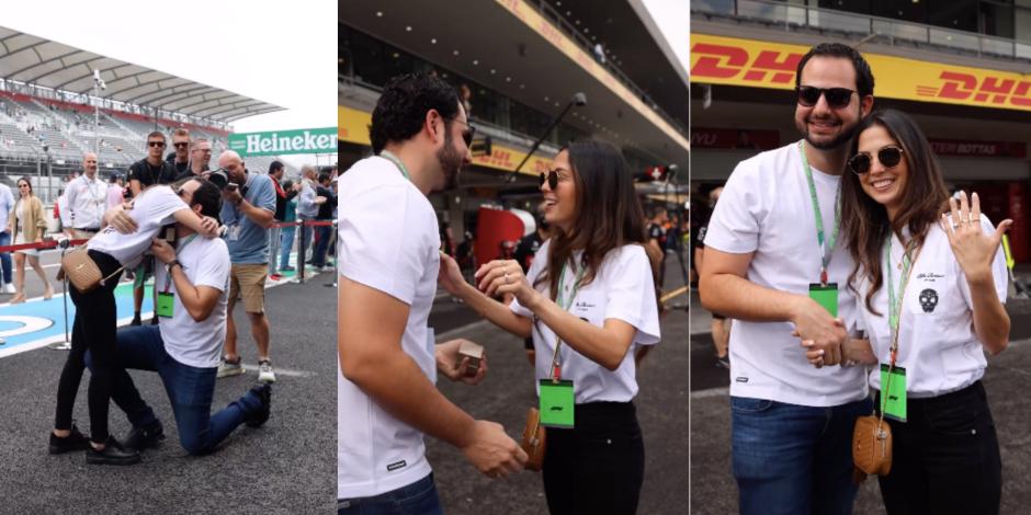 Una pareja se comprometió al frente en el box de Alfa Romeo y la escudería compartió el momento en sus redes sociales.