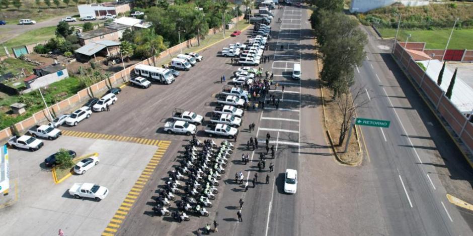 Capacidad policial en Michoacán.