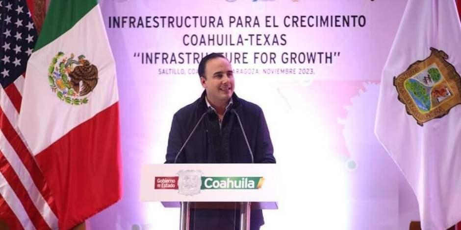'Vienen inversiones muy buenas y fuertes para el desarrollo económico de Coahuila', afirma Manolo Jiménez.