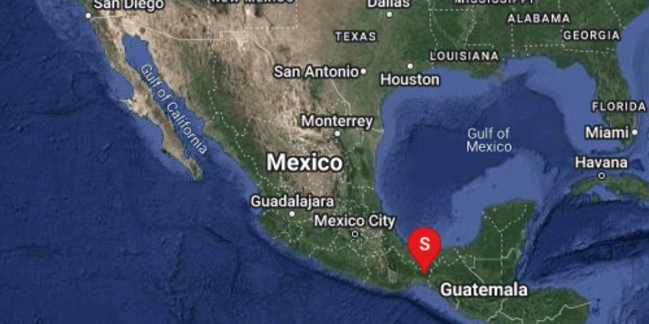 Se registra sismo magnitud 5.9 al Noreste de Unión Hidalgo, Oaxaca.