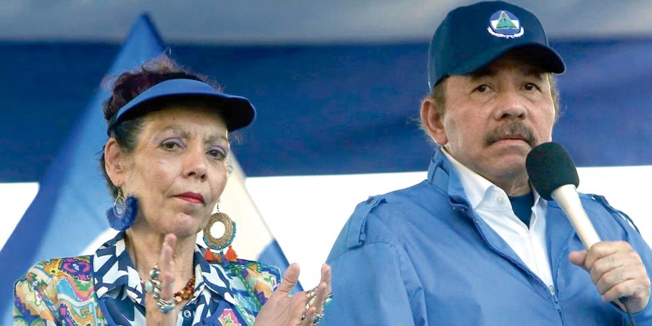 La vicepresidenta Rosario Murillo y el presidente de Nicaragua, Daniel Ortega, en foto de archivo.
