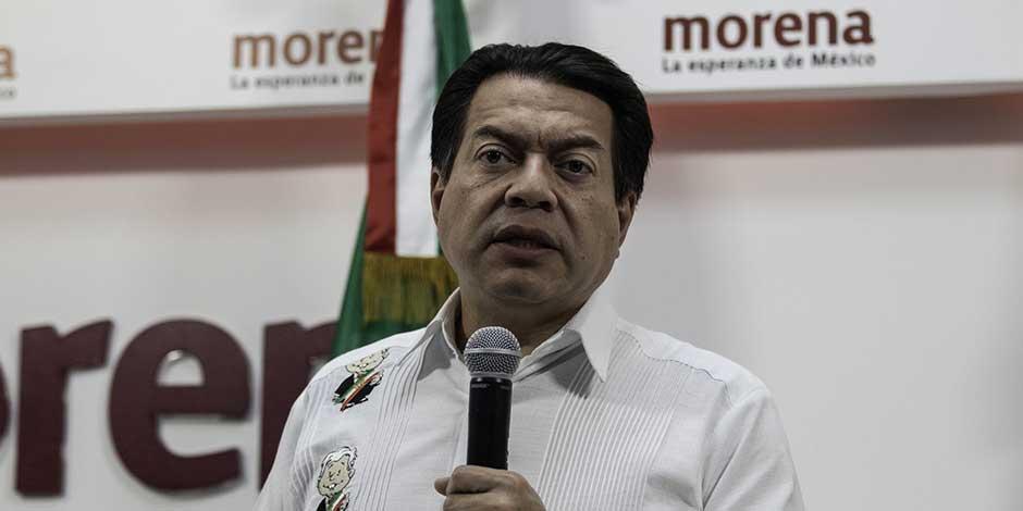 El presidente nacional de Morena, Mario Delgado.