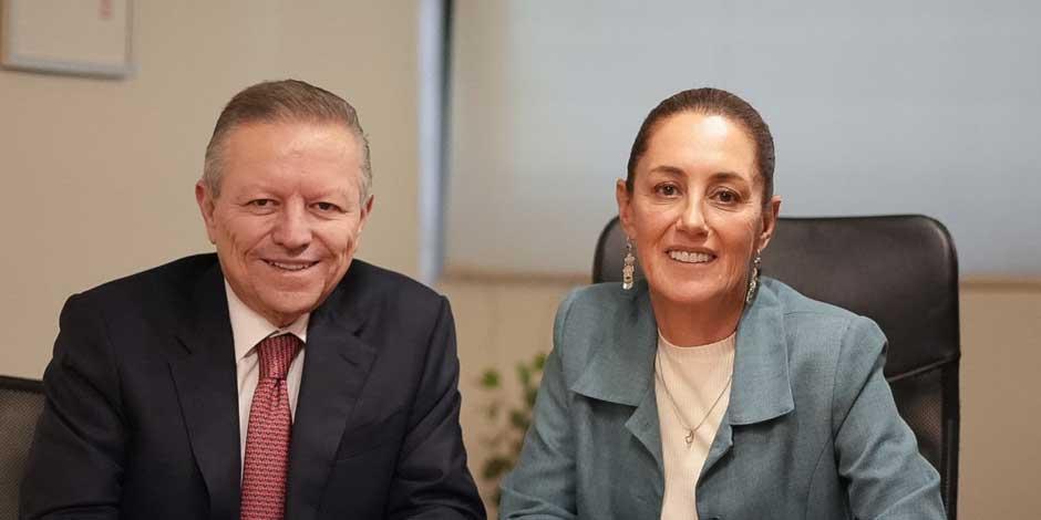 Tras renunciar, Arturo Zaldívar se reúne con Claudia Sheinbaum