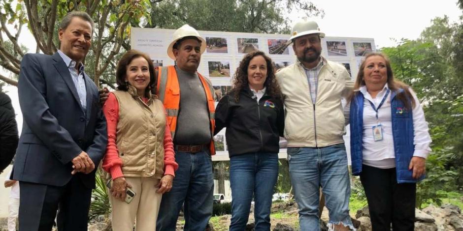 Mariana Rodríguez Mier y Terán supervisa avances de obras en beneficio de más de 61 mil habitantes.