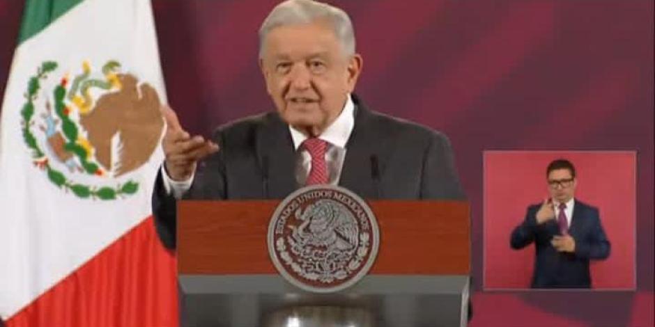 El Presidente de México este miércoles en conferencia de prensa.