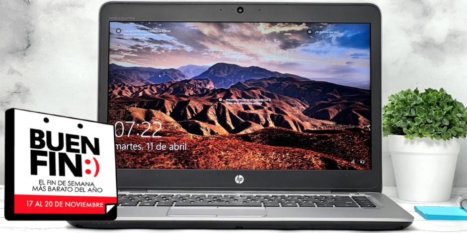 Laptop HP con descuento de hasta 6 mil pesos.