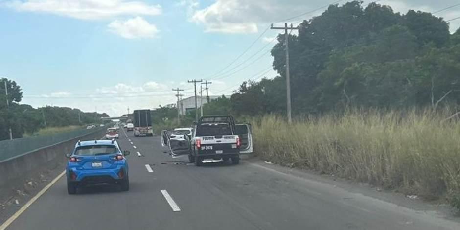 Elementos de SSP Veracruz repelen ataque a balazos en Paso del Toro.