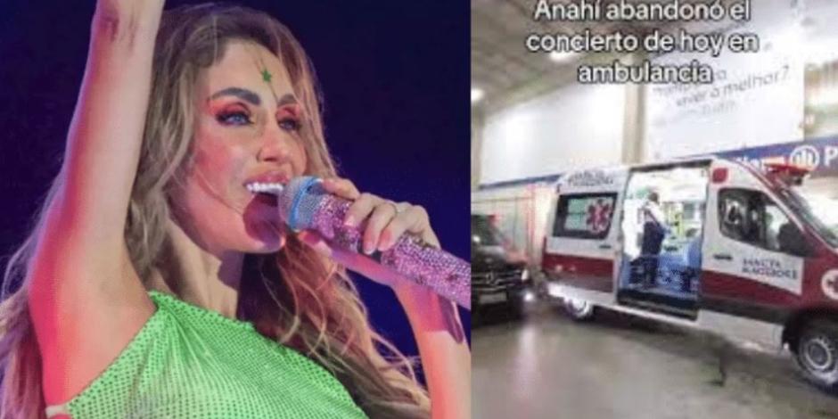 Anahí reaparece tras abandonar concierto y habla de su salud: 'una severa infección'
