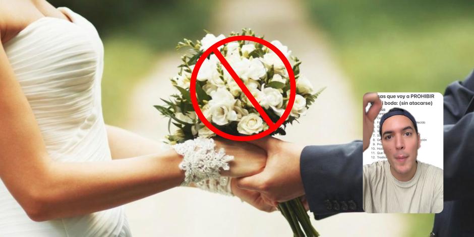 VIDEO | Joven pone extremas prohibiciones para asistir a su boda y se vuelve viral