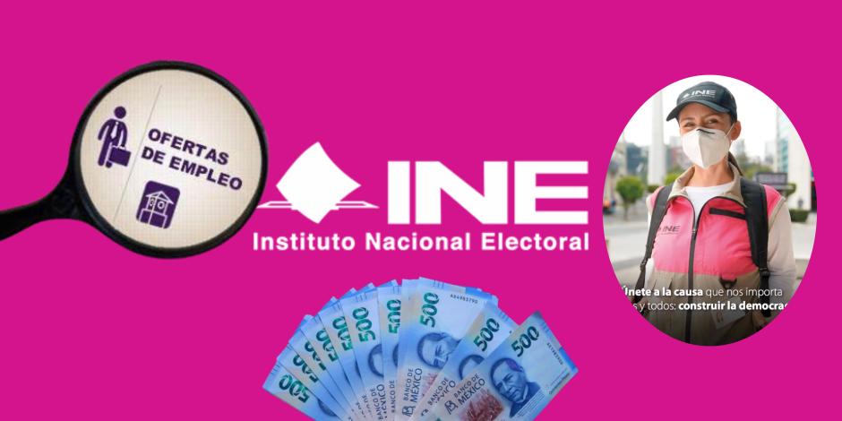 ¿Sin Chamba? El INE abre estas vacantes con salario de 15 mil pesos mensuales por elecciones 2024.