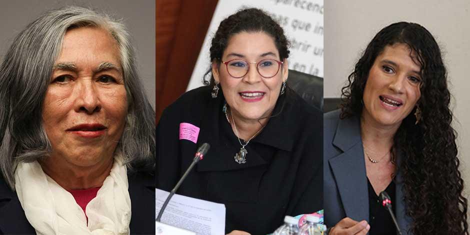 Bertha Alcalde, Lenia Batres y María Estela Ríos, idóneas para vacante de la SCJN; Comisión del Senado avala dictamen