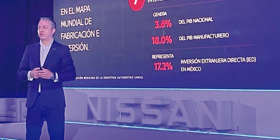 Rodrigo Centeno, presidente y director general de Nissan México e Infiniti, ayer.