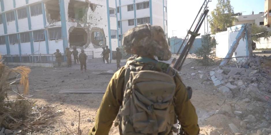 Solado israelí en una ofensiva comandada por el Ejército del país que representa.