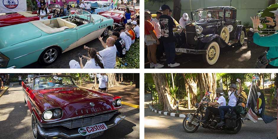 Esmaltes impecables y vistosos colores: Las imágenes de los hermosos autos clásicos que compiten en rally en Cuba