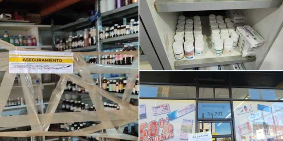 Cierran 31 farmacias en BC por fentanilo