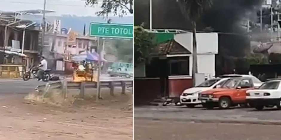 Bloqueos y quema de llantas y de vehículos en carretera de Michoacán