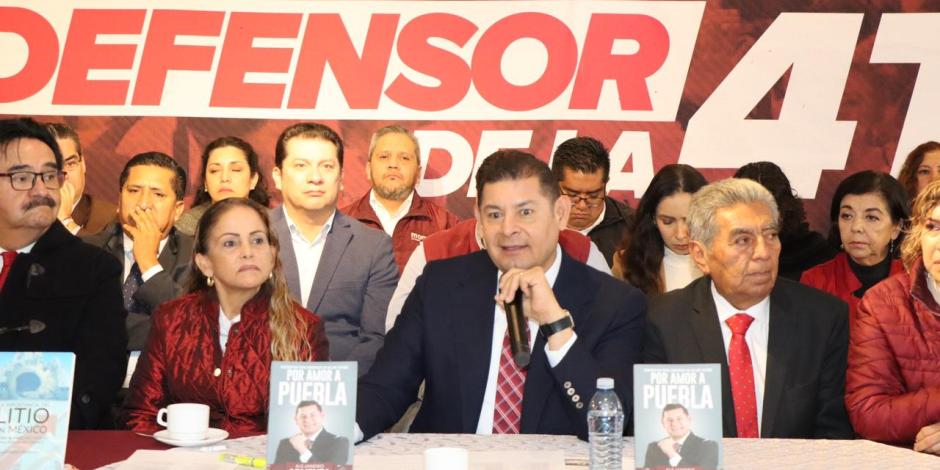 Alejandro Armenta, coordinador estatal, resalta la construcción de una coalición ganadora en Puebla.