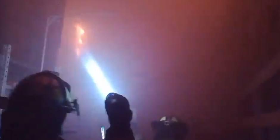 Incendio en Ecatepec. Fuego consume comercio de bodega en colonia Jardines de Cerro Gordo