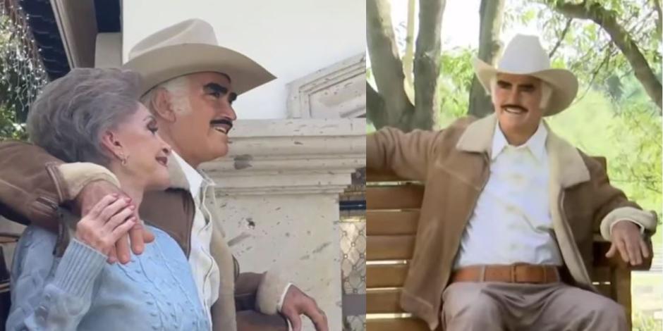 Vicente Fernández y su impactante escultura hiperrealista por su aniversario luctuoso
