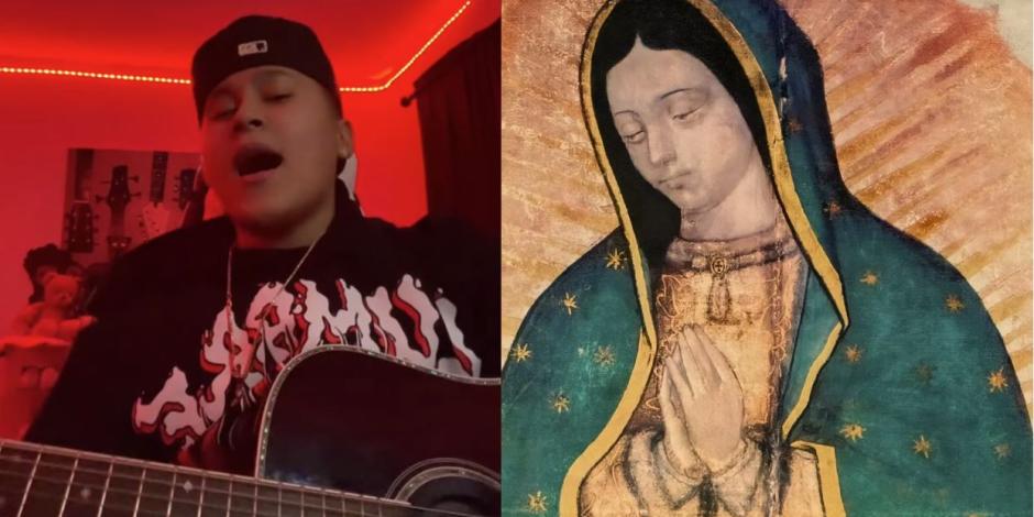 Yahritza le cantó a la Virgen de Guadalupe "La Guadalupa" y así respondió el Internet