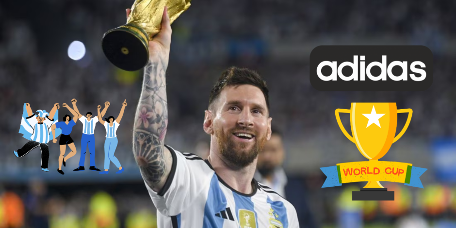 Adidas conmemora a Messi y a la Selección Argentina.