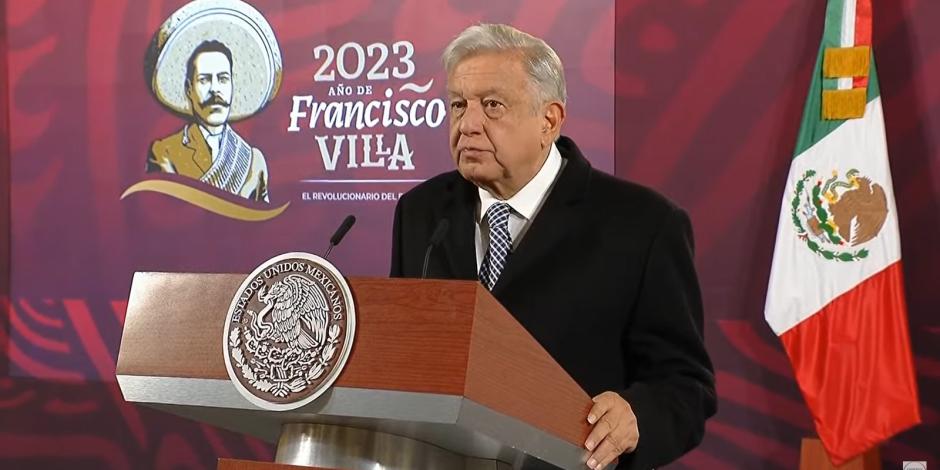 Este lunes, Andrés Manuel López Obrador en Palacio Nacional.