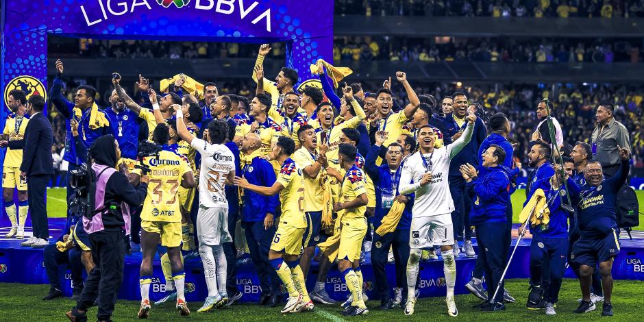 América campeón Liga MX. Las Águilas festejan el título 14 de liga