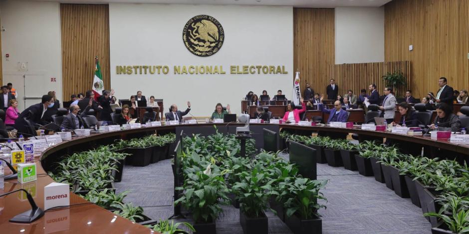 Sesión del Instituto Nacional Electoral