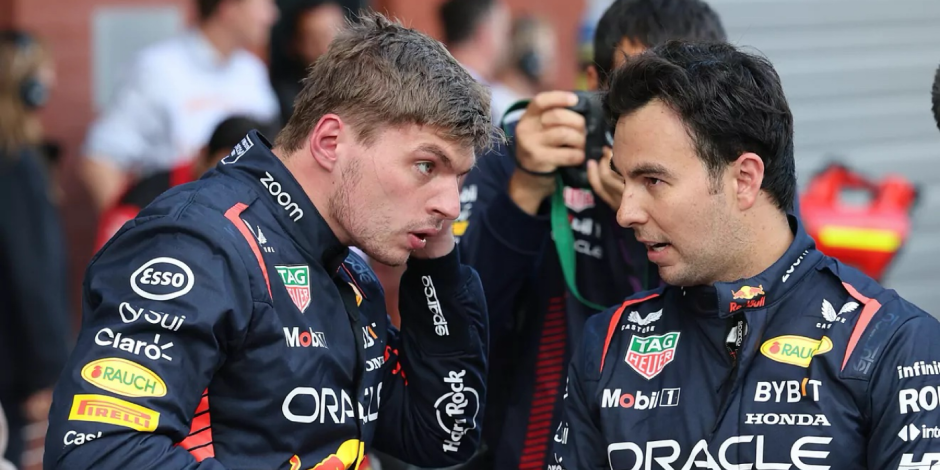 Max Verstappen y Checo Pérez son compañeros en Red Bull