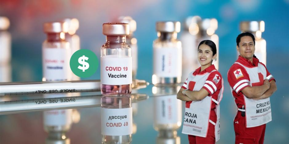Cruz Roja aplicará vacunas anticovid: Esto costará vacunarse contra COVID-19 en Edomex y CDMX.